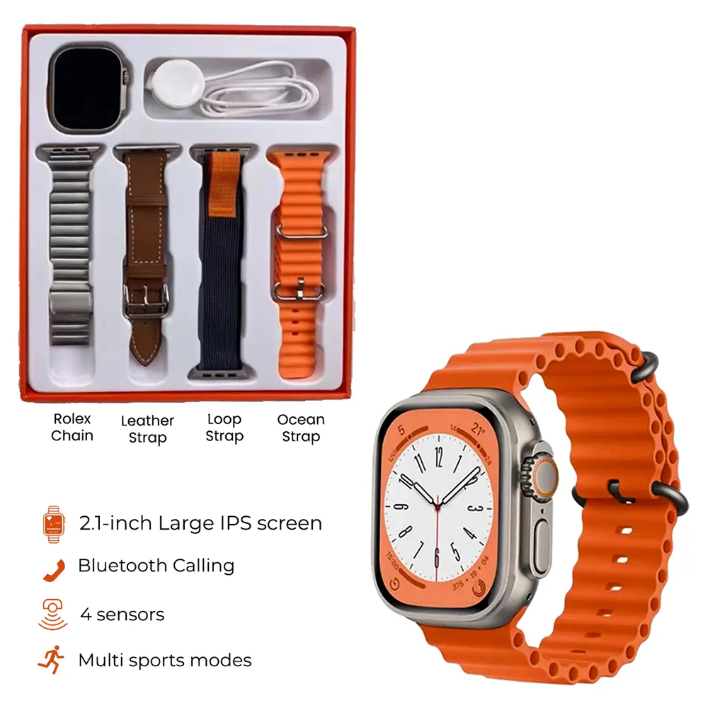 Haino Teko T94 Ultra Max SmartWatch With 4 Strap