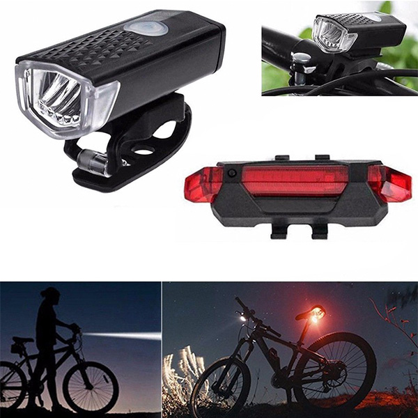 Bicycle Front Light & Tail Light (Rechargeable)