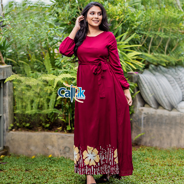 Red rose Maxy Dress